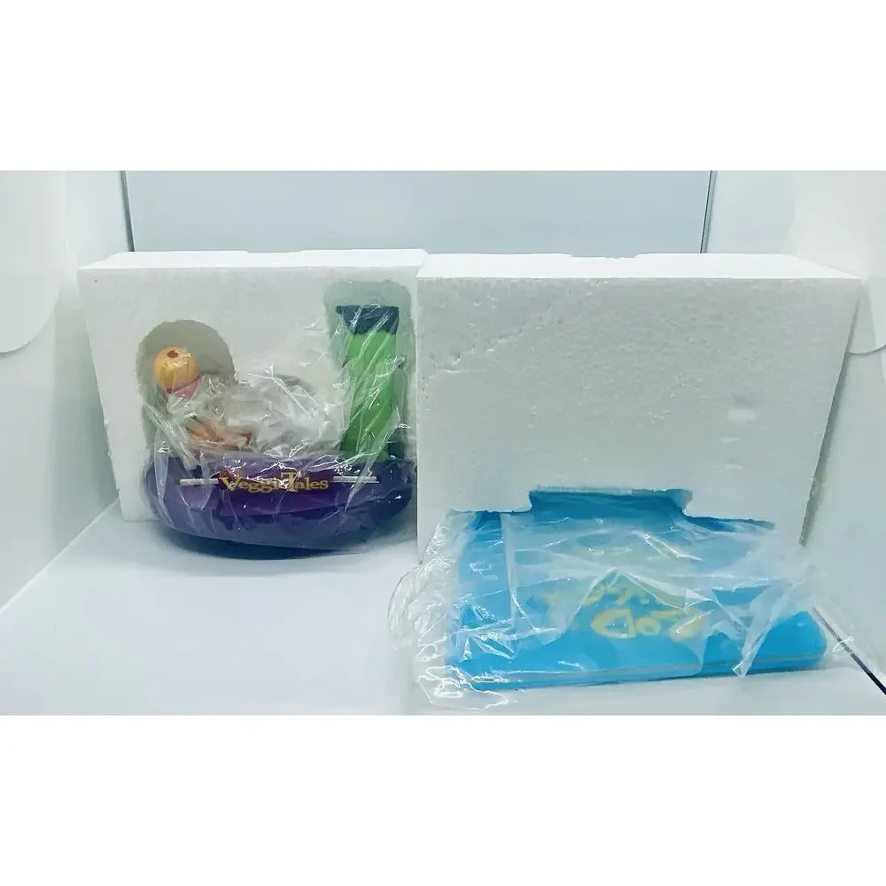 Vintage 1999 Veggie Tales Hallmark God Is Bigger Than The Boogeyman Figurine New